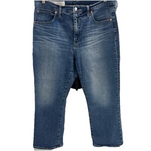 Gap Kick Fit High Rise Denim Jeans Womens Medium Wash Casual Relaxed Sz 33/16RS